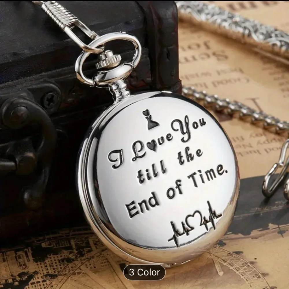 Silver Engraved Pocket Watch